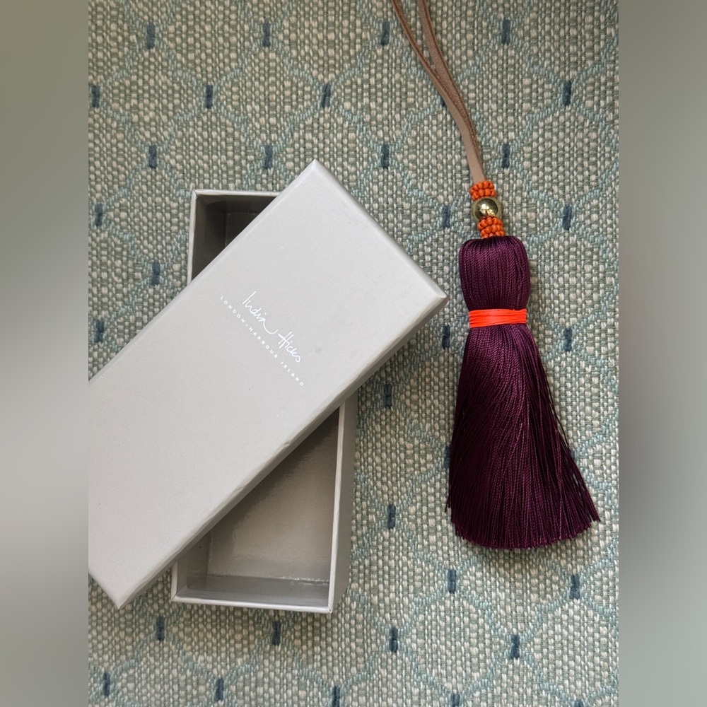 India Hicks Junkanoo Tassel - Aubergine *New in Box*